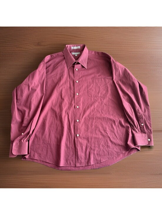 croft & barrow Other - Croft & Barrow XL 17.5-18/36 Red Wrinkle Free Long Sleeve Dress Shirt